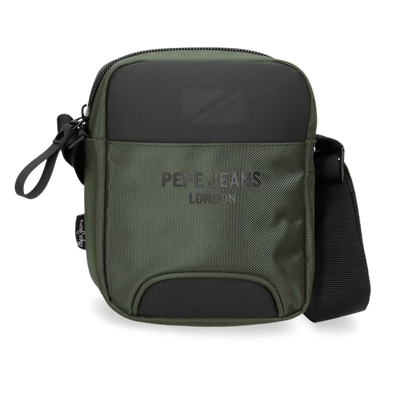 PEPE JEANS: BANDOLERA PEQUEÑA 1 COMPARTIMENTO 19,5 CM. BROMLEY 24-CAQUI