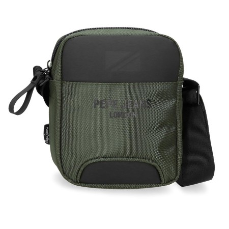 PEPE JEANS: BANDOLERA PEQUEÑA 1 COMPARTIMENTO 19,5 CM. BROMLEY 24-CAQUI