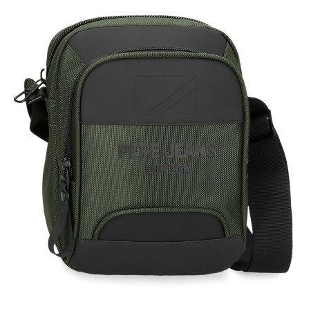 PEPE JEANS: BANDOLERA MEDIANA 2 COMPARTIMENTOS 22 CM. BROMLEY 24 CAQUI