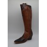 LAURA L'OR: BOTA DE CAÑA ALTA TIPO COWBOY EN PIEL VACUNO 1ª CALIDAD