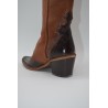 LAURA L'OR: BOTA DE CAÑA ALTA TIPO COWBOY EN PIEL VACUNO 1ª CALIDAD