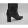 NISE: BOTA DE TACÓN DE CAÑA ALTA  EN PIEL VACUNO 1ª CALIDAD NEGRA