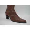 NISE: BOTA DE TACÓN DE CAÑA ALTA  EN PIEL VACUNO 1ª CALIDAD 102037-ROBLE