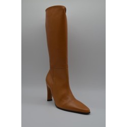 GIKO: BOTA DE TACÓN DE CAÑA ALTA  EN PIEL VACUNO 1ª CALIDAD 101982-CAMEL