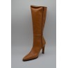 GIKO: BOTA DE TACÓN DE CAÑA ALTA  EN PIEL VACUNO 1ª CALIDAD 101982-CAMEL