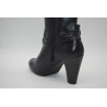 RODRI: BOTA DE PIEL TACON ALTO 115057-NEGRA