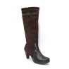 RODRI: BOTAS DE PIEL VACUNO COMBINADA CON SERRAJE DE VACUNO 116800-MARRÓN