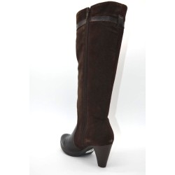 RODRI: BOTAS DE PIEL VACUNO COMBINADA CON SERRAJE DE VACUNO 116800-MARRÓN