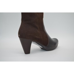 RODRI: BOTAS DE PIEL VACUNO COMBINADA CON SERRAJE DE VACUNO 116800-MARRÓN