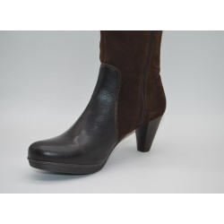 RODRI: BOTAS DE PIEL VACUNO COMBINADA CON SERRAJE DE VACUNO 116800-MARRÓN