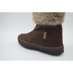 BOCAGE: BOTA PLANA EN SERRAJE DE VACUNO 1ª CALIDAD 106654-MARRON