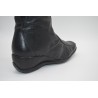 MILENARIO: BOTA DE CAÑA ALTA CON CUÑA EN PIEL VACUNO 1ª CALIDAD 112742-NEGRO
