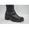 PITILLOS: BOTA DE PIEL DE CAÑA ALTA CON TACON GRUESO COLOR NEGRO 105579