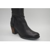 PAULA URBAN: BOTA DE PIEL DE TACÓN MEDIO CÓMODA 118544-NEGRA