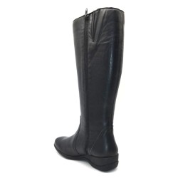 ROGER MILTON: BOTA PLANA DE PIEL SUAVE CÓMODAS 117744-NEGRA