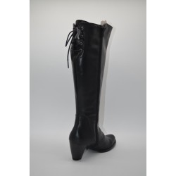 LACAL: BOTA DE CAÑA ALTA CON TACÓN MEDIO EN PIEL VACUNO 114024-NEGRA