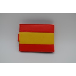 MARISMA: CARTERA AMERICANA CON MONEDERO BANDERA DE ESPAÑA 7278Ñ