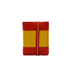 MARISMA: CARTERA TARJETERO CERRADA CON ELÁSTICO BANDERA DE ESPAÑA 7276ÑE