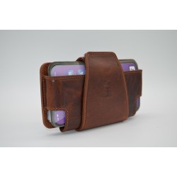 MARISMA: PORTAMÓVIL PARA CINTURÓN EN PIEL VACUNO