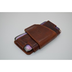 MARISMA: PORTAMÓVIL PARA CINTURÓN EN PIEL VACUNO