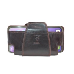 MARISMA: PORTAMÓVIL PARA CINTURÓN EN PIEL VACUNO