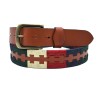 Cinturón Argentino Bordado PIEL VACUNO 106942-AZUL-BEIGE-BURDEOS-VERDE