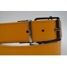 MIGUEL BELLIDO: CINTURÓN REVERSIBLE SPORT EN PIEL VACUNO 735/35 NEGRO-MOSTAZA. NEGRO/MOSTAZA