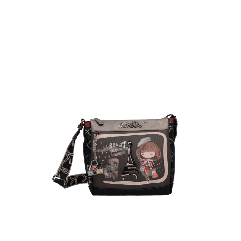 ANEKKE: BOLSO BANDOLERA 3 COMPARTIMENTOS MADEMOISELLE 41803-039