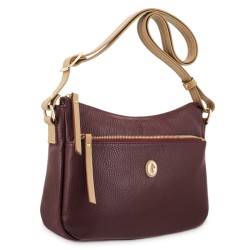 EL POTRO: BOLSO BANDOLERA MUJER EN PIEL VACUNO 1541-OASIS-BURDEOS
