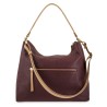 EL POTRO: BOLSO HOBO MUJER PIEL VACUNO 1515-OASIS-BURDEOS