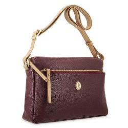 EL POTRO: BOLSO BANDOLERA GRANDE MUJER PIEL 1542-OASIS-BURDEOS