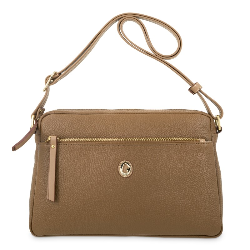 EL POTRO: BOLSO BANDOLERA GRANDE MUJER PIEL 1542-OASIS-CUERO