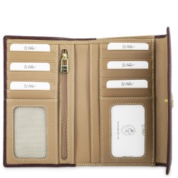 El Potro: Cartera grande mujer piel 1521-OASIS-BURDEOS