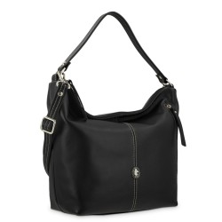 EL POTRO: BOLSO HOBO MUJER PIEL VACUNO TAMAÑO MEDIO/GRANDE 4009-NEW-ORIGEN-NEGRO
