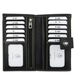 EL POTRO: CARTERA DE MUJER GRANDE EN PIEL VACUNO 4031-NEW-ORIGEN-NEGRO