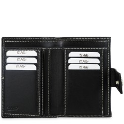 EL POTRO: CARTERA DE MUJER 16 CM EN PIEL VACUNO 4032-NEW-ORIGEN-NEGRO