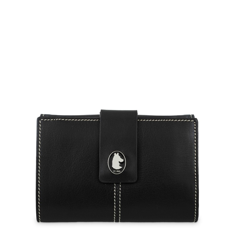EL POTRO: CARTERA DE MUJER 16 CM EN PIEL VACUNO 4032-NEW-ORIGEN-NEGRO
