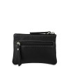 EL POTRO: MONEDERO DE 10 CM. DOS CREMALLERAS EN PIEL VACUNO 4036-NEW-ORIGEN-NEGRO