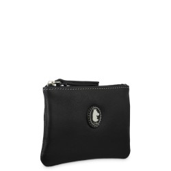 EL POTRO: MONEDERO DE 10 CM. DOS CREMALLERAS EN PIEL VACUNO 4036-NEW-ORIGEN-NEGRO