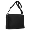 EL POTRO: BOLSO BANDOLERA DOBLE COMPARTIMENTO MUJER EN PIEL VACUNO 6515-IRIS-NEGRO