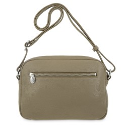 EL POTRO: BOLSO BANDOLERA MEDIANO DE 3 CREMALLERAS EN PIEL VACUNO 6505-IRIS-TOPO