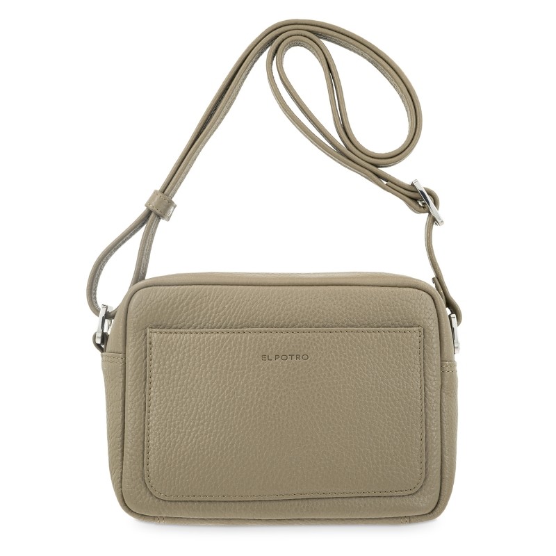 EL POTRO: BOLSO BANDOLERA MUJER PEQUEÑO EN PIEL VACUNO 6501-IRIS-TOPO