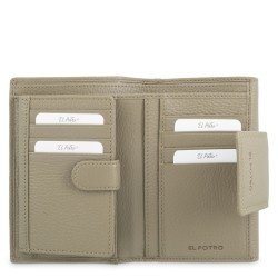 EL POTRO: CARTERA MEDIANA MUJER PIEL VACUNO 6521-IRIS-TOPO