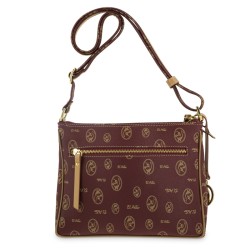 EL POTRO: BOLSO BANDOLERA PEQUEÑO EN LONA Y PIEL VACUNO 2248-VINTAGE-BURDEOS