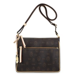 EL POTRO: BOLSO BANDOLERA PEQUEÑO EN LONA Y PIEL VACUNO 2248-VINTAGE-MARRON