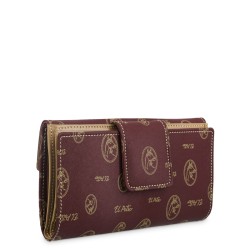 EL POTRO: CARTERA GRANDE MUJER EN LONA Y PIEL 2251-VINTAGE-BURDEOS