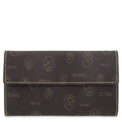 EL POTRO: CARTERA GRANDE MUJER EN LONA Y PIEL 2251-VINTAGE-MARRON