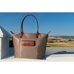 El POTRO: BOLSO TOTE MUJER TIPO CESTA 4803-ELBA-TAUPE
