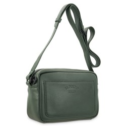 EL POTRO: BOLSO BANDOLERA PEQUEÑO DE PIEL VACUNO 6701-BARI-VERDE