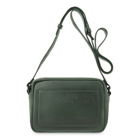 EL POTRO: BOLSO BANDOLERA PEQUEÑO DE PIEL VACUNO 6701-BARI-VERDE